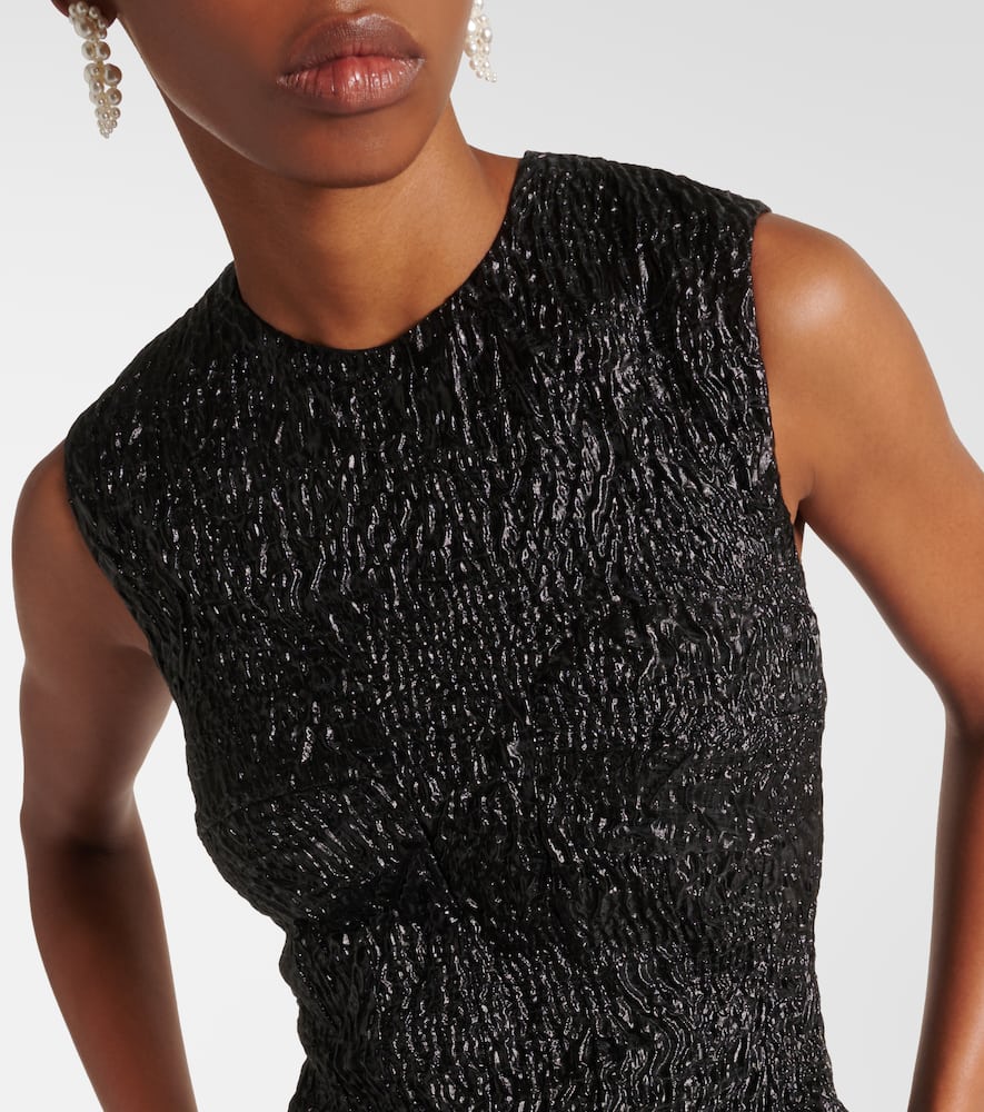 Cloqué midi dress