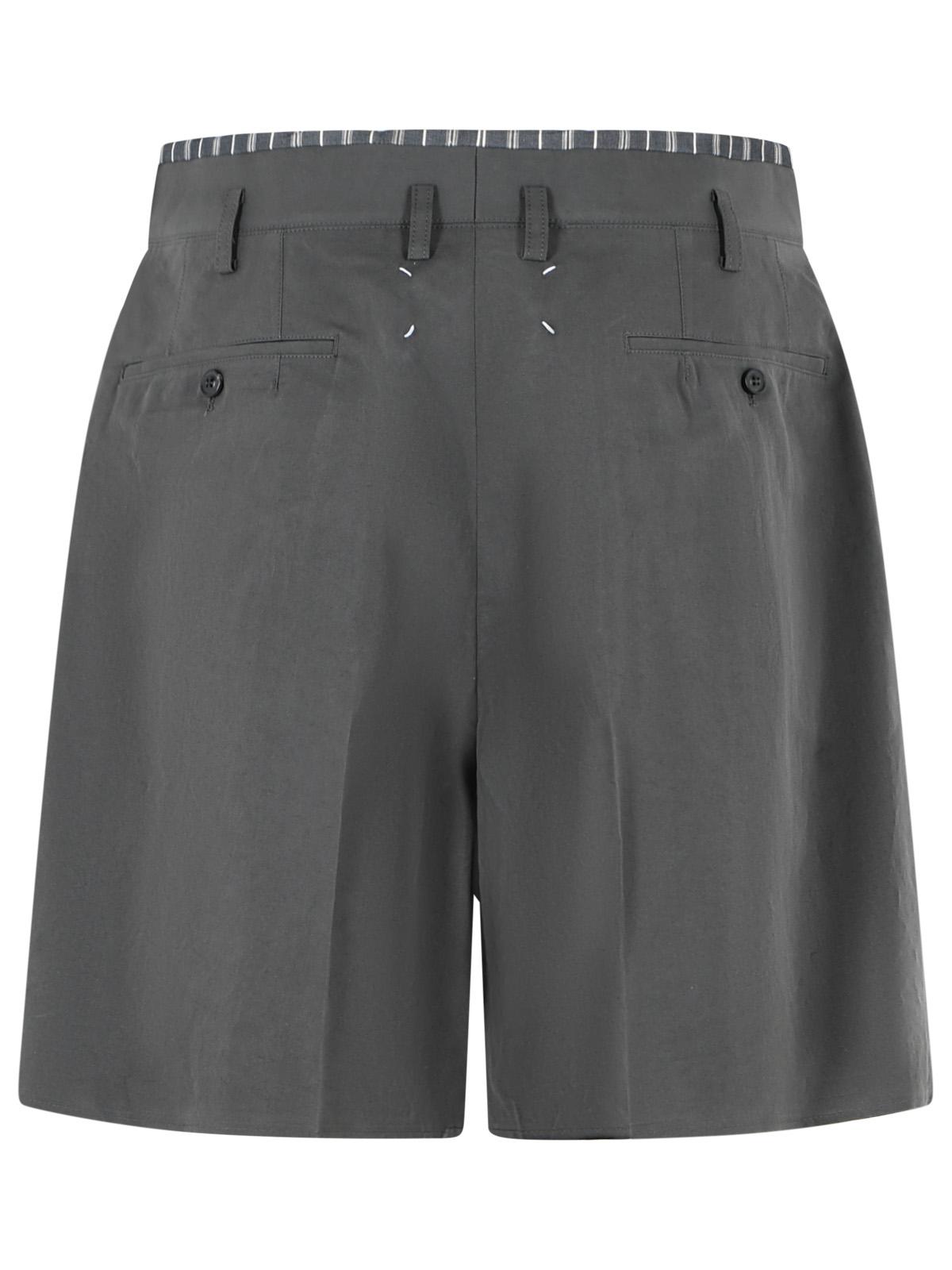 Maison Margiela Grey Cotton Blend Bermuda Short