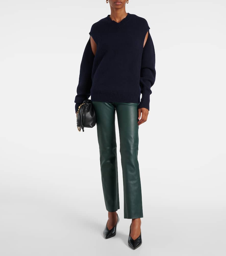 Jacky leather slim pants