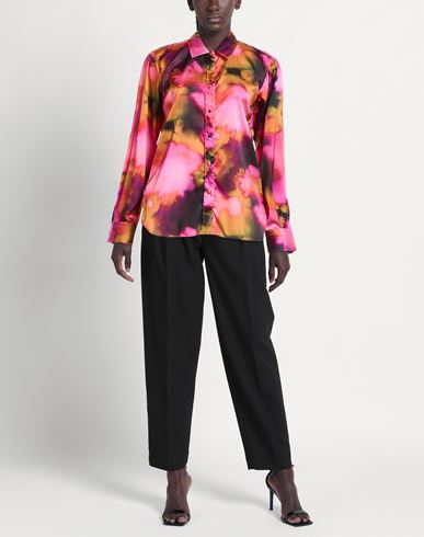 Woman Shirt Fuchsia Size 6 Viscose, Polyester, Elastane