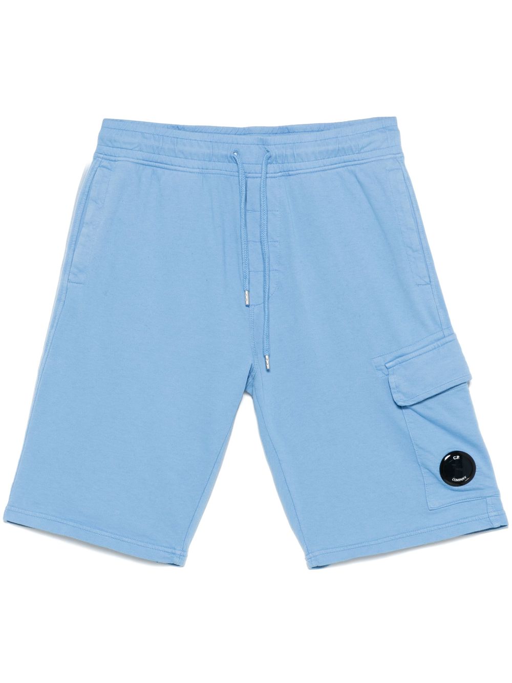 Lens-detail cargo shorts - Blue
