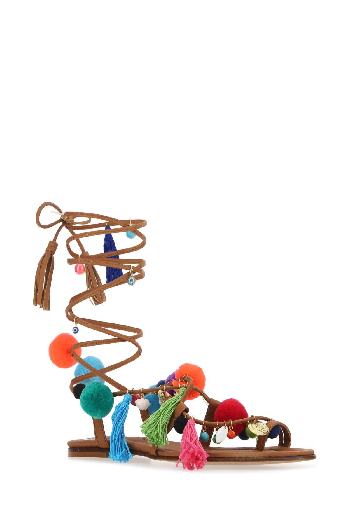 Alameda Turquesa Embellished Synthetic Leather Matisse Sanda