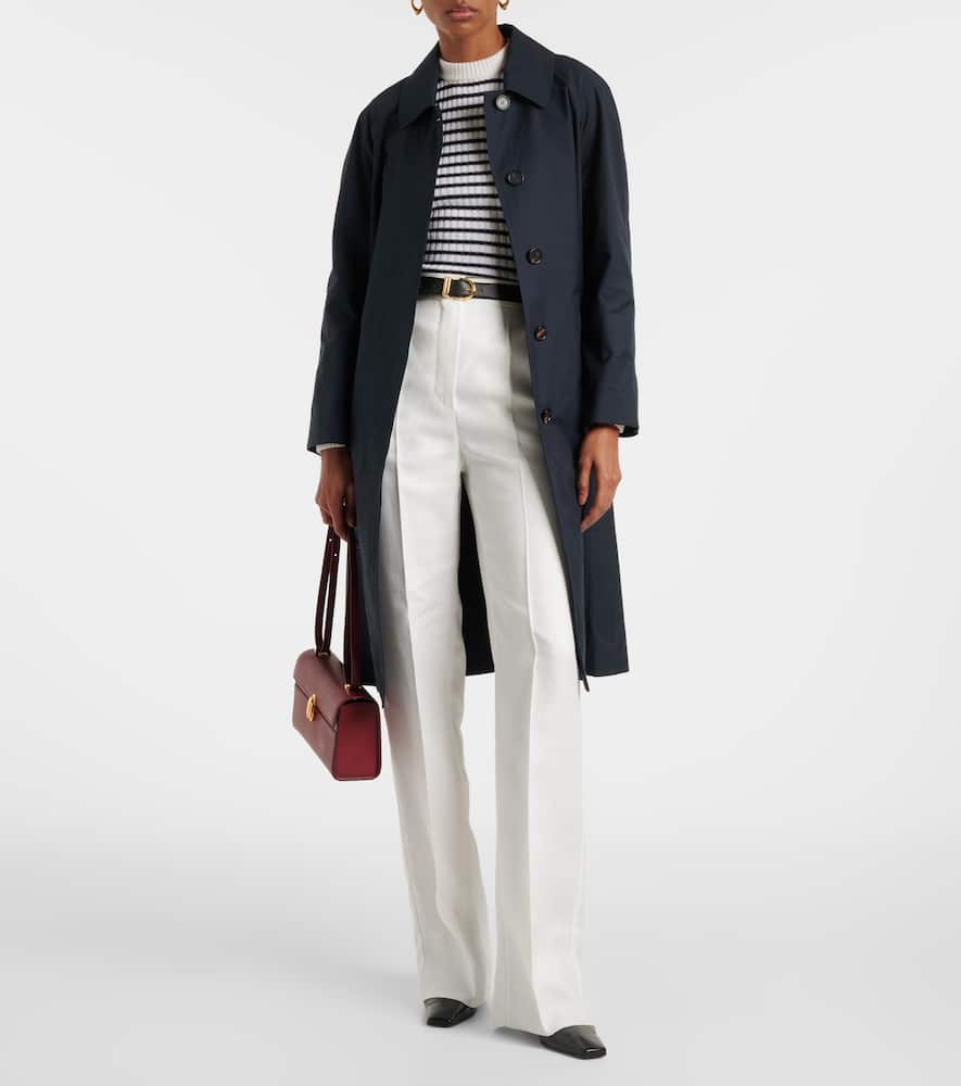 Aversa high-rise linen wide-leg pants