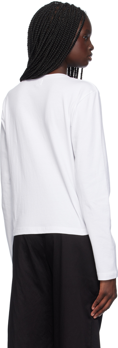 LESET White Margo Long Sleeve T-Shirt