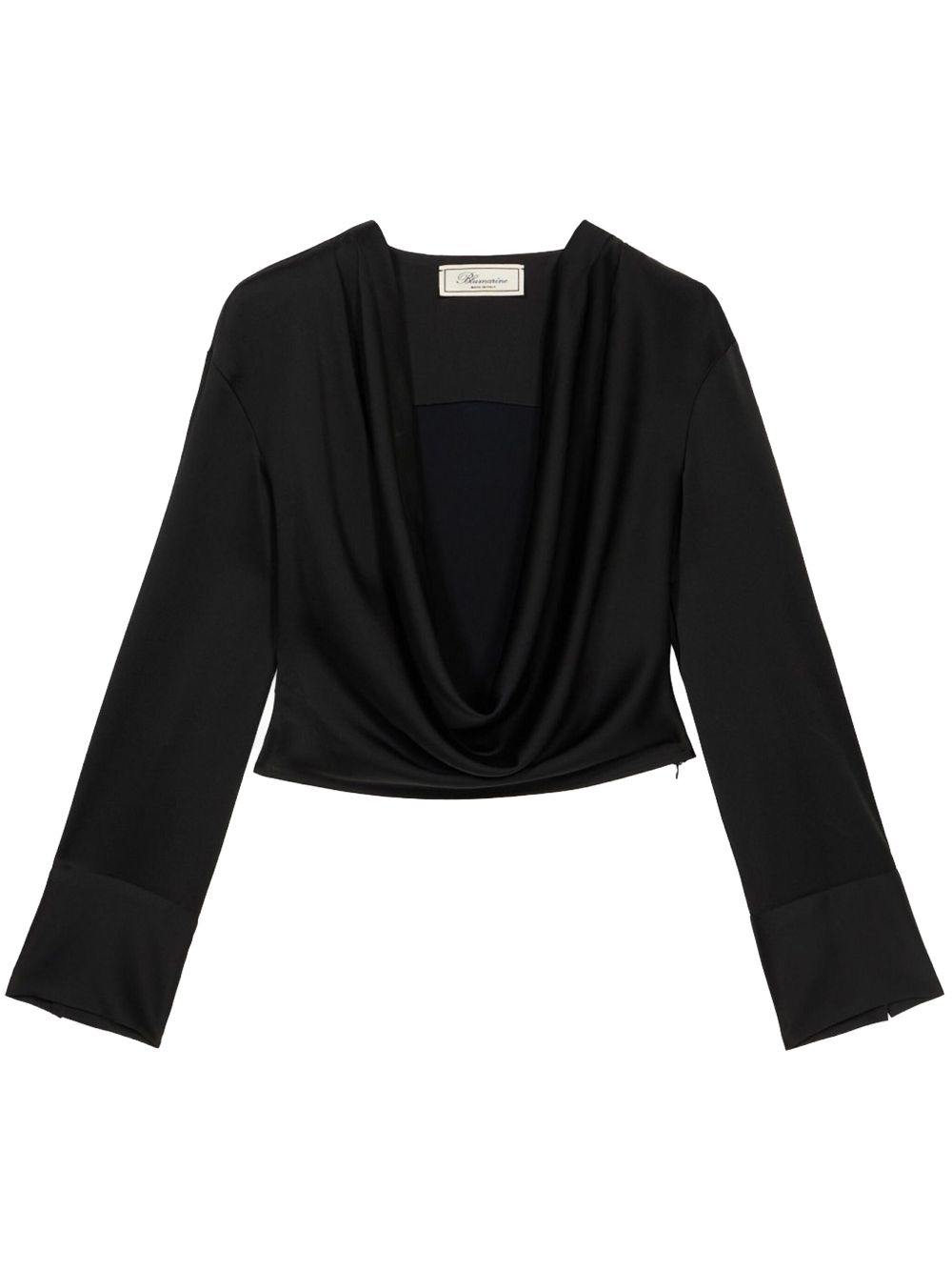 Draped blouse - Black