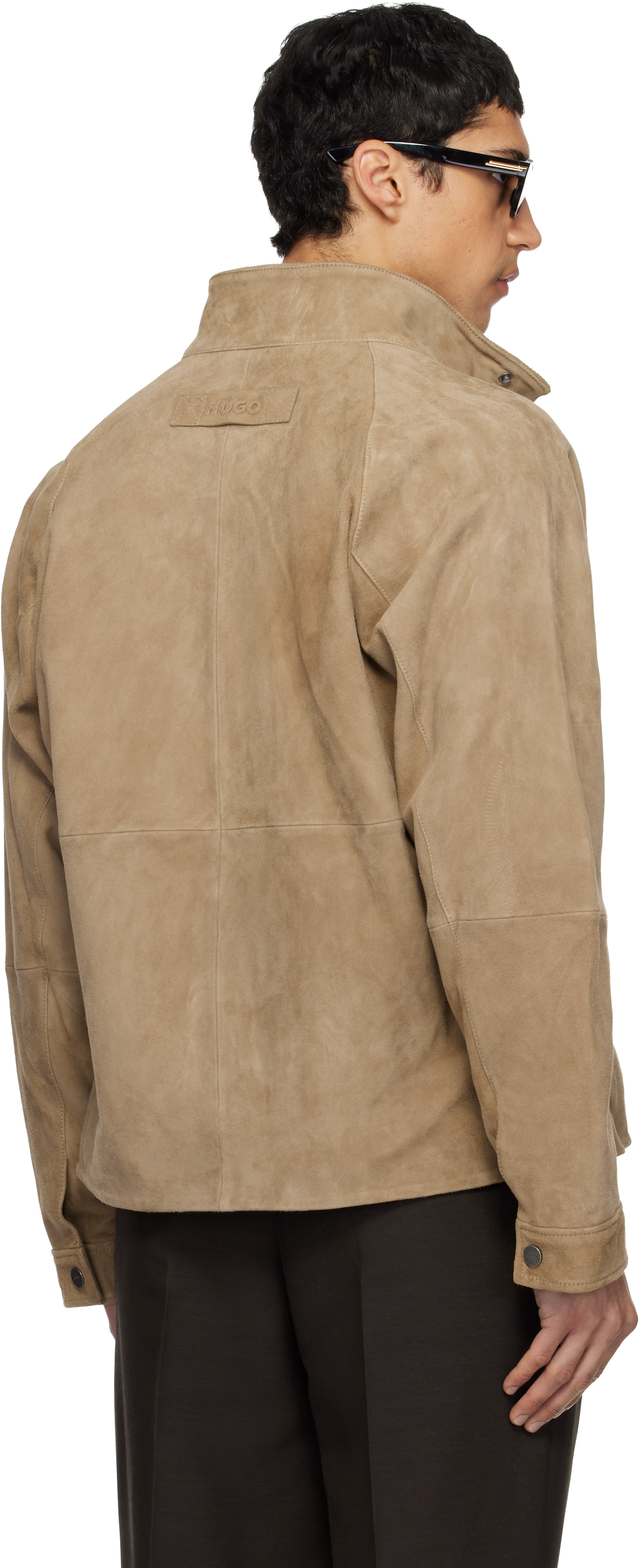 Tan Goatskin Suede Jacket