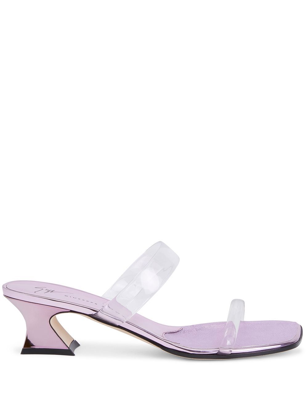 Aude Plexi 45mm sandals - Pink