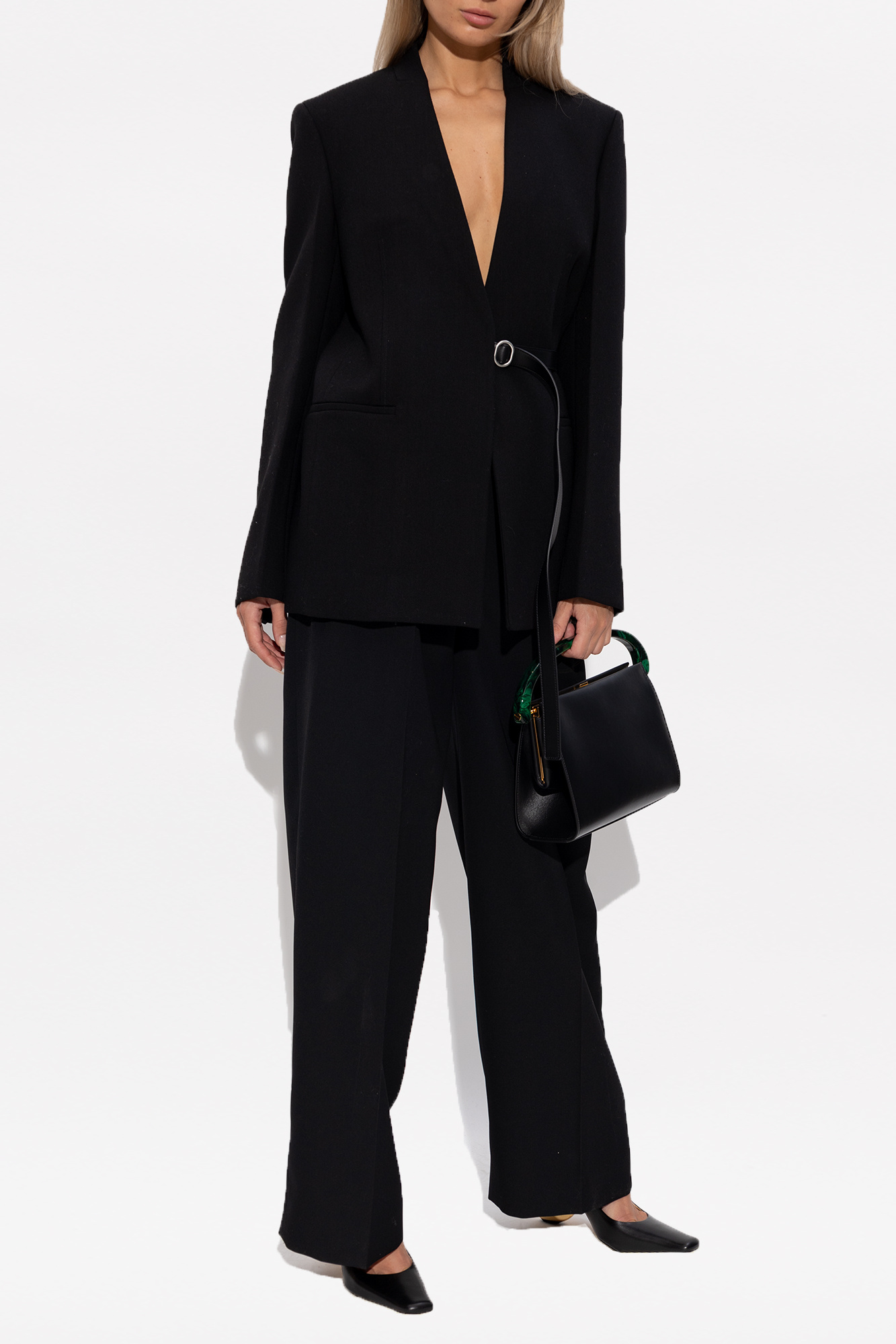 Wool Trousers, Women's, Black