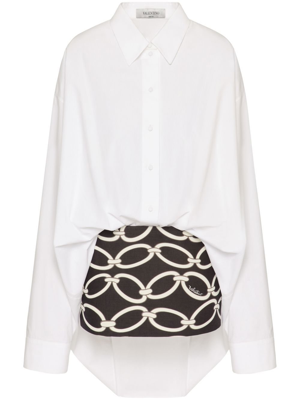 Valentino Chain 1967 shirt dress - White