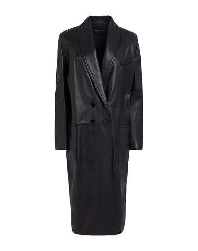 Woman Coat Black Size 6 Lambskin