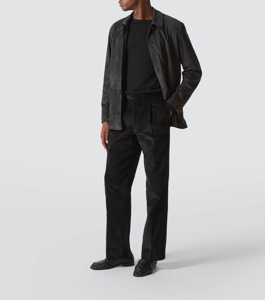 Amo cotton corduroy straight pants