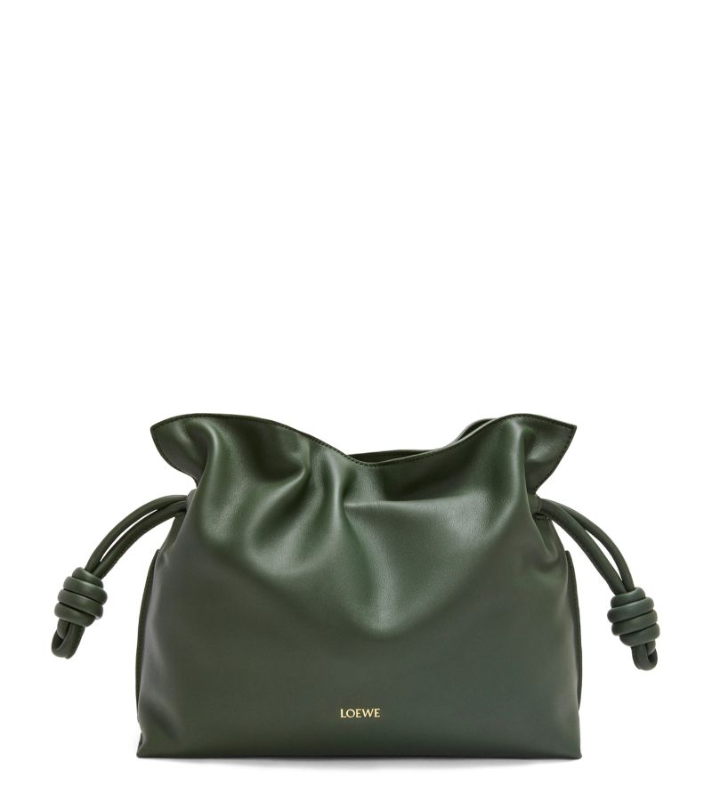 Medium Leather Flamenco Clutch Bag