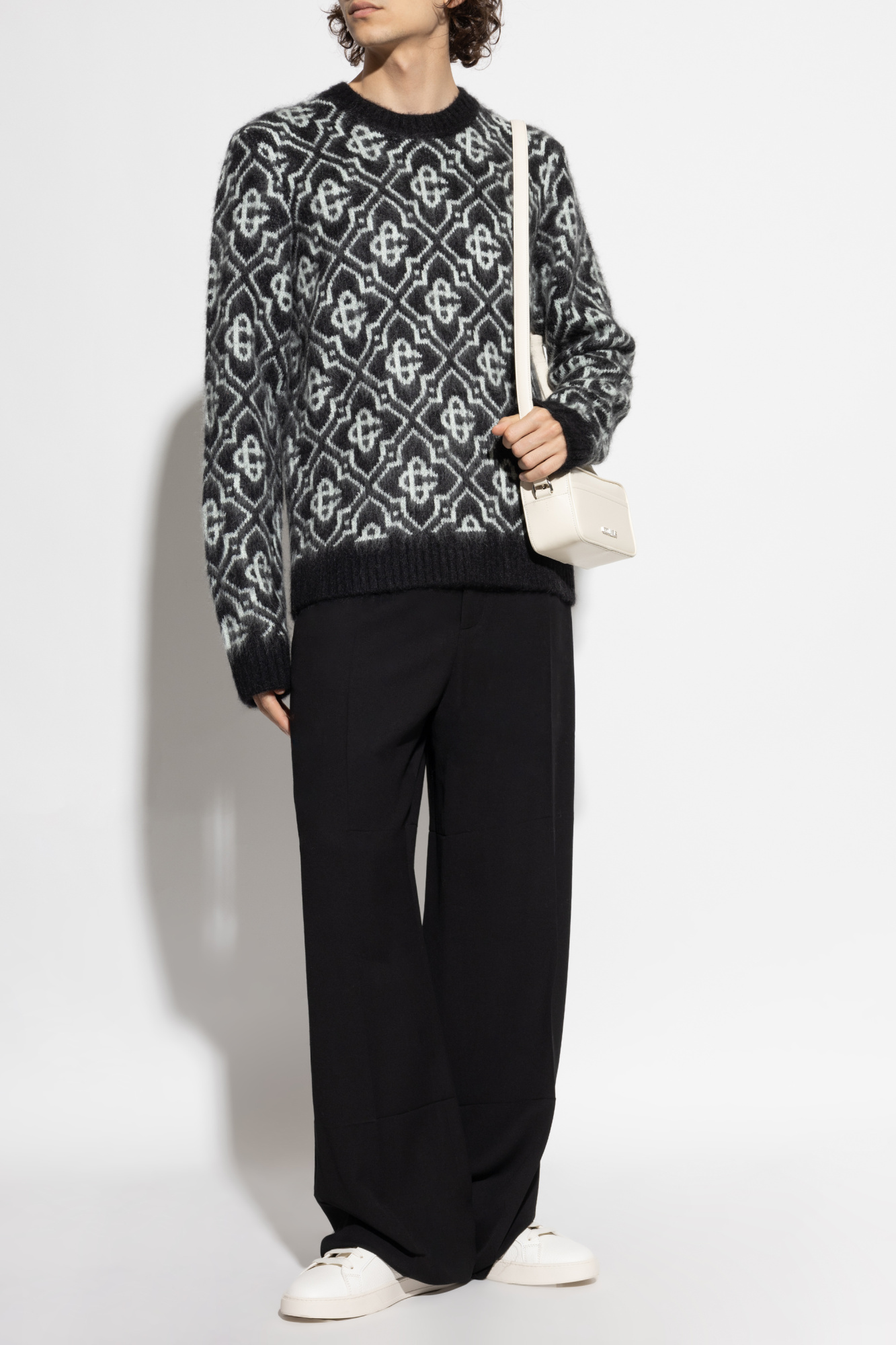 Monogram Sweater, Men's, Black