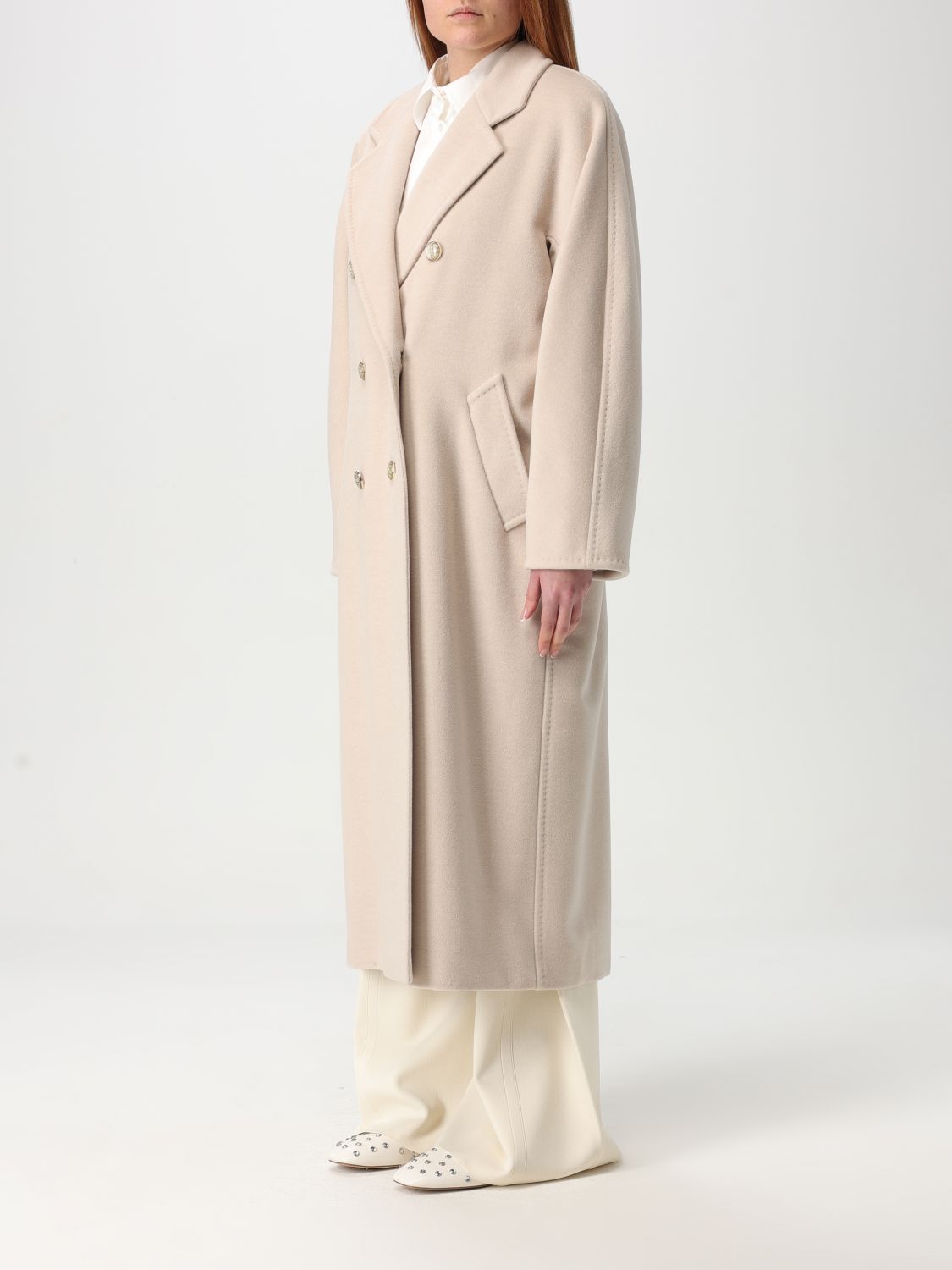 Coat Woman color Sand
