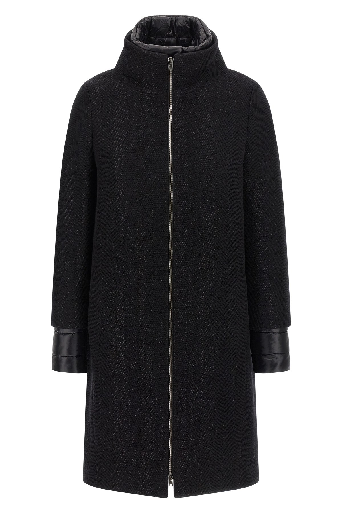 Lamé Thread And Wool Coat