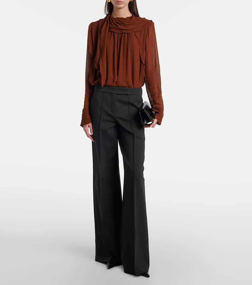 Sheer Twist georgette blouse