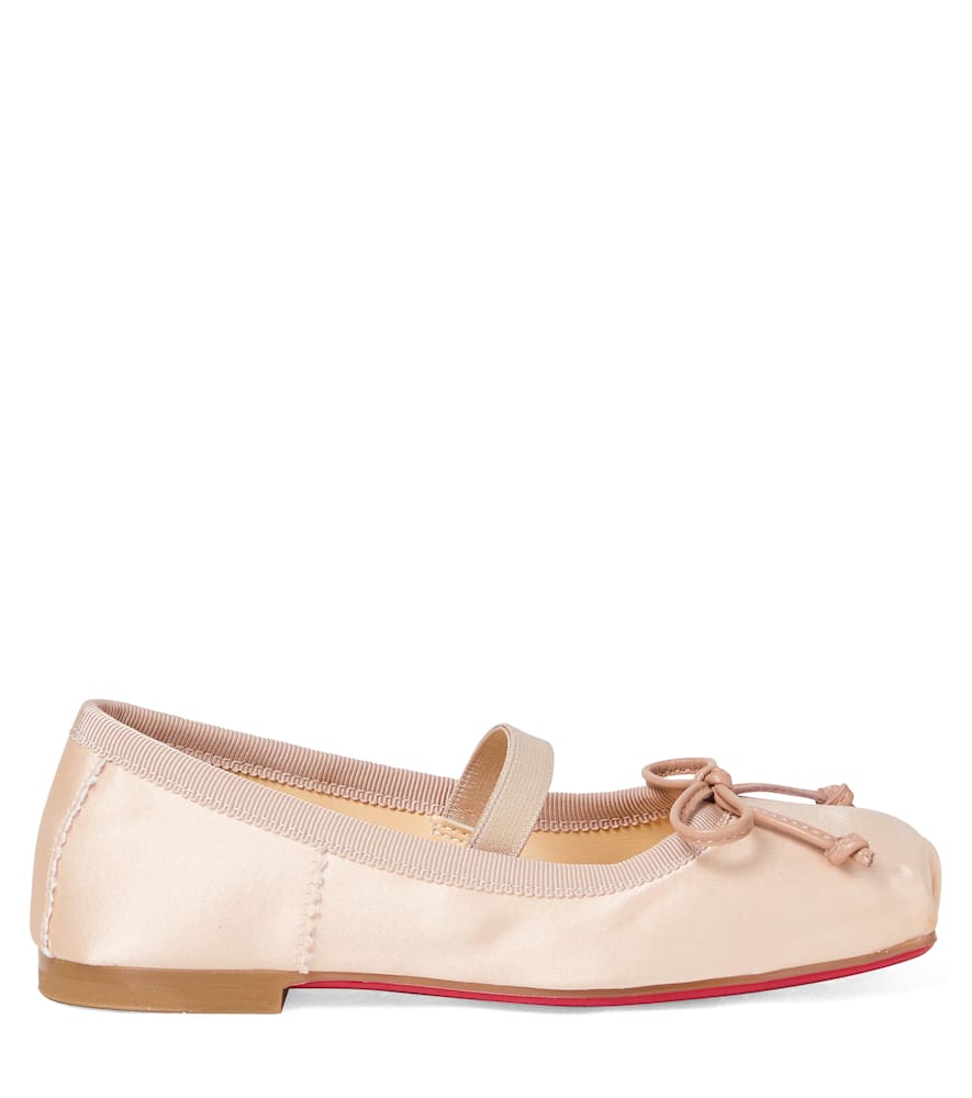Baballet crêpe satin ballet flats