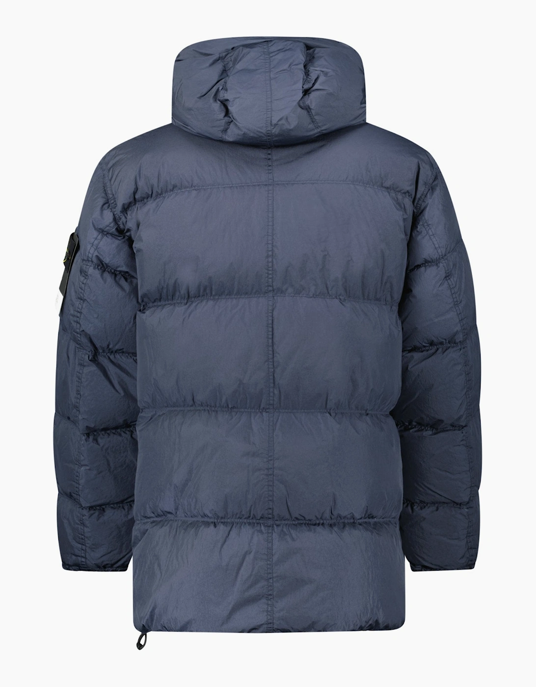 Men's Stone Island Hooded Down Crinkle Reps NY Jacket in Navy - : 42/Regular