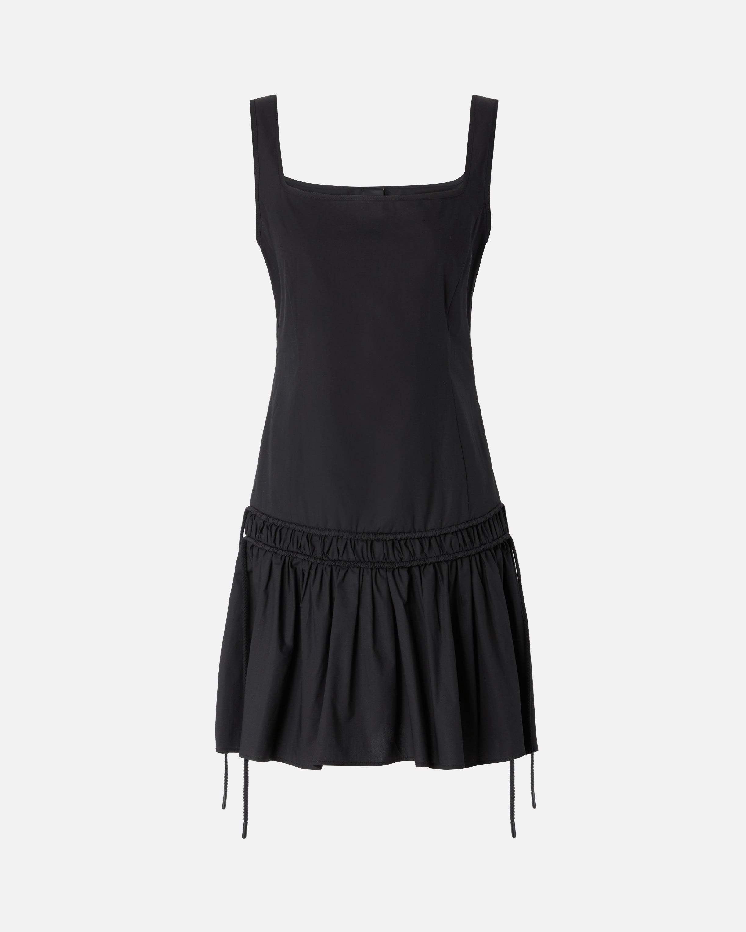 Short dress with gathering and drawstring - 36