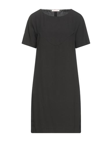 Woman Mini dress Black Size L Polyester