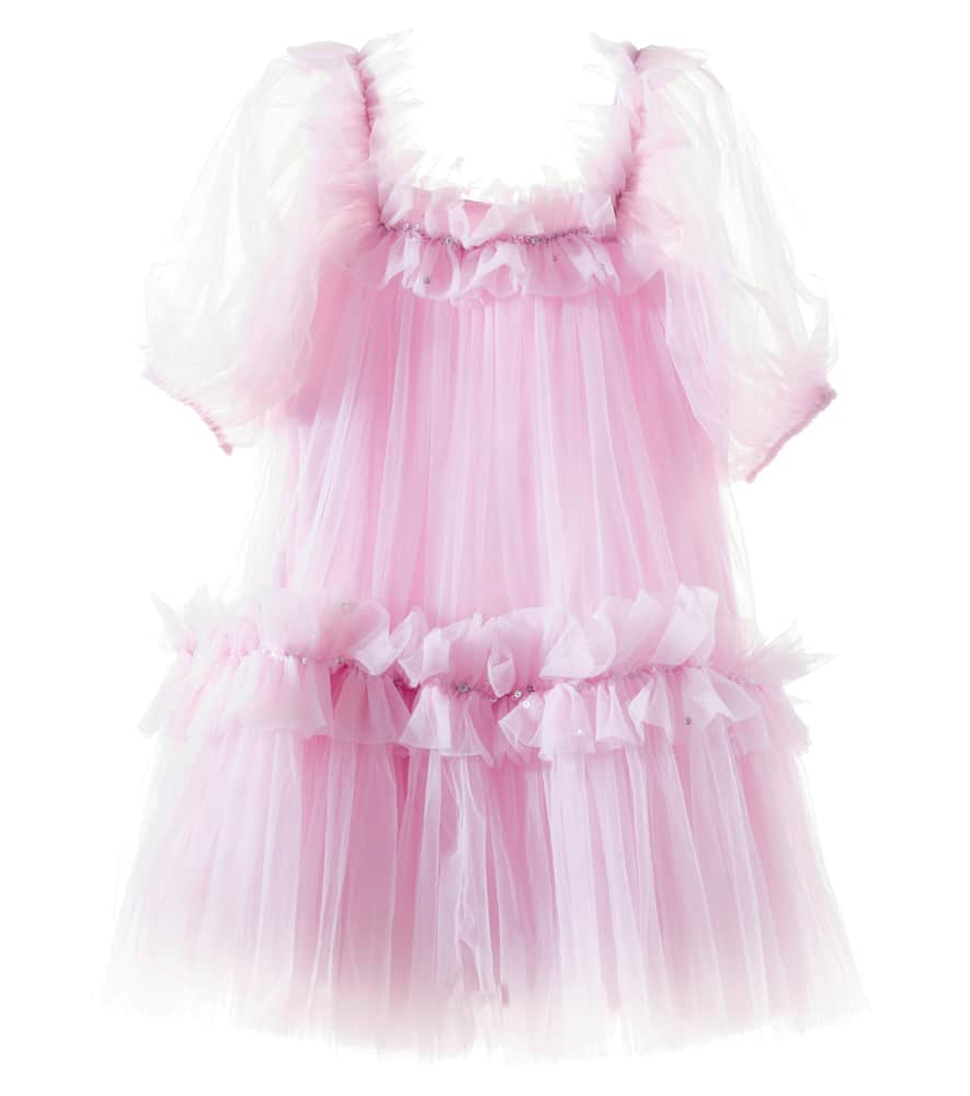 Fraisier embellished tulle dress