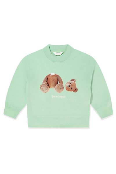 Palm Angels Kids Teddy Bear Printed Crewneck Sweatshirt