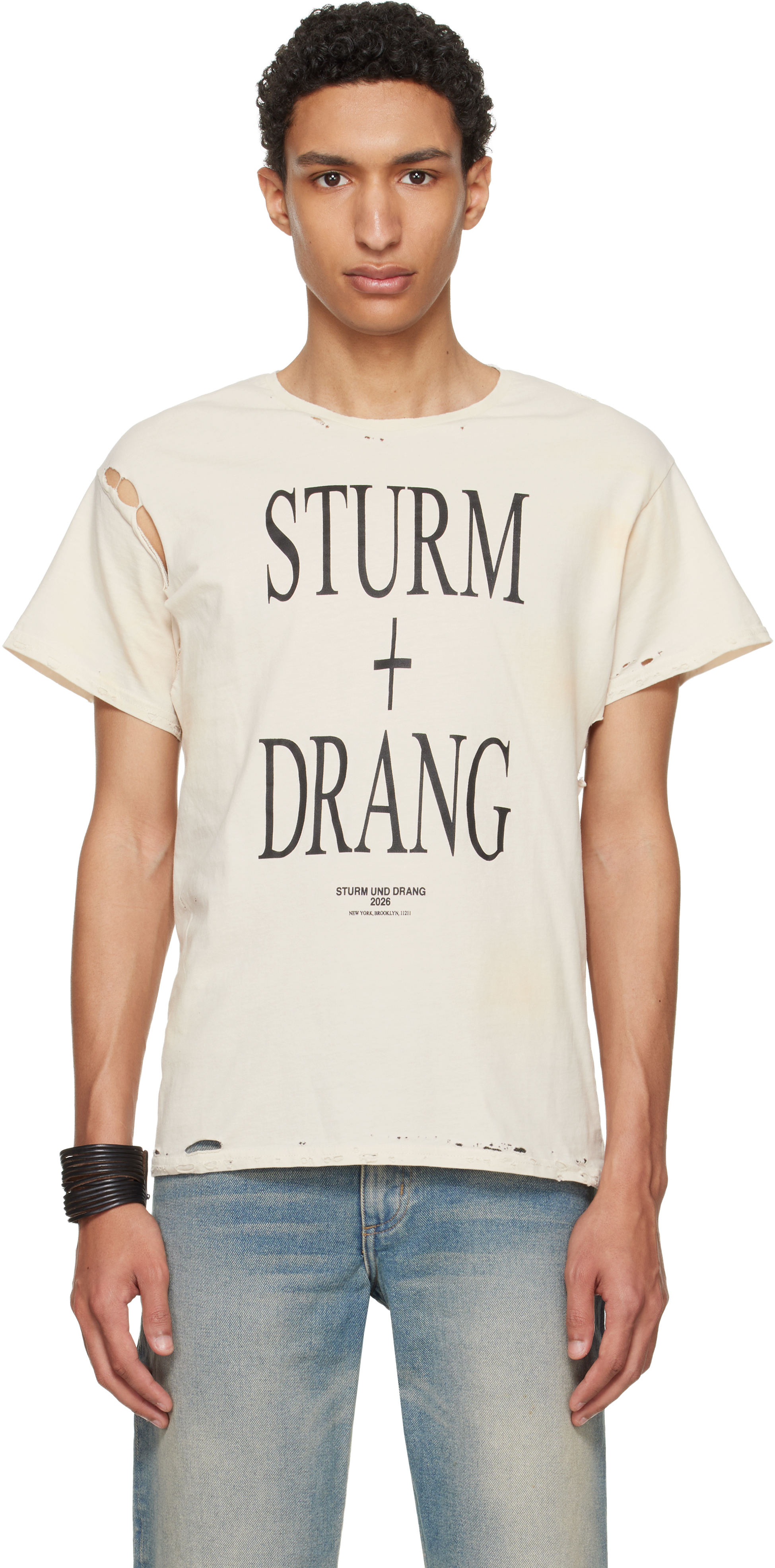 Off-White EET Stains Distressed ‘Sturm und Drang’ T-shirt