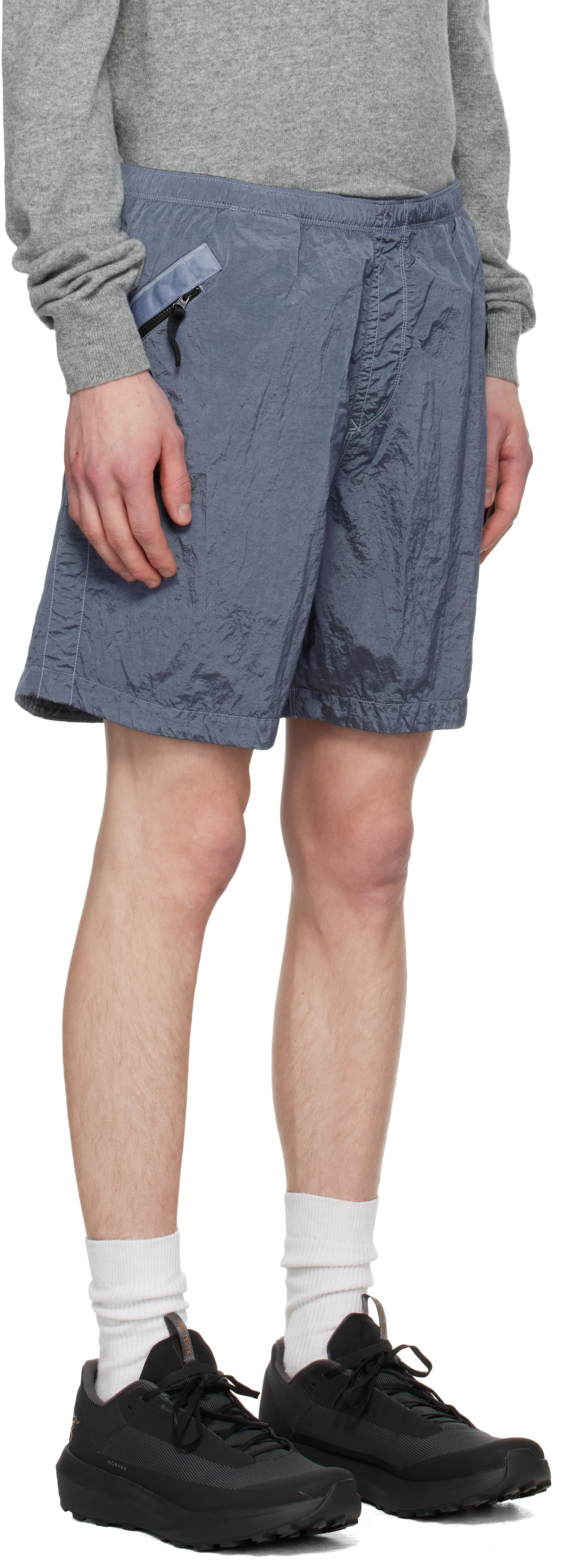 Blue 1200038 Nylon Metal ECONYL Shorts