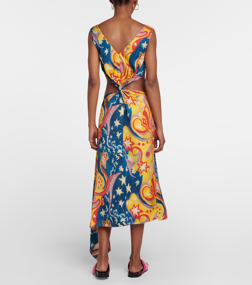 Printed midi dress