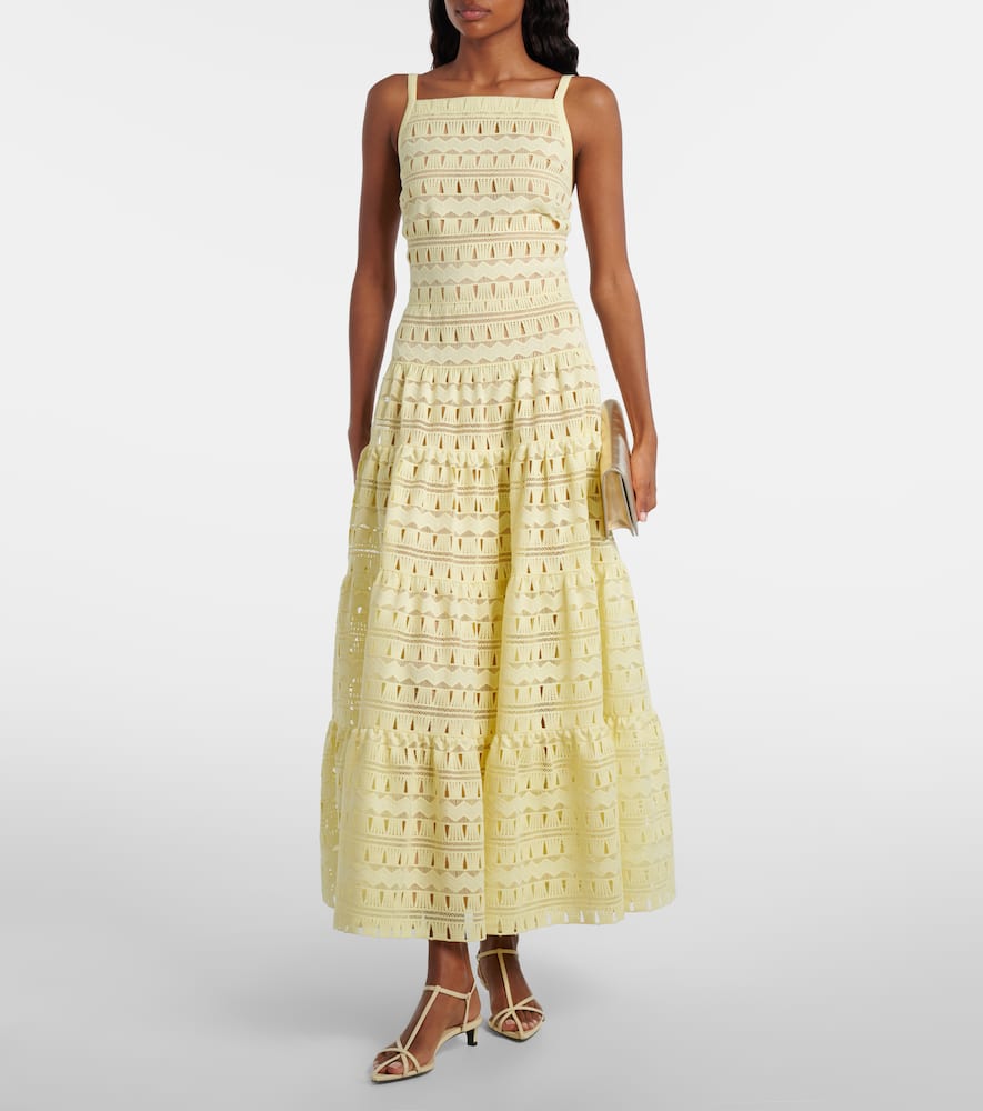 Macramé midi dress