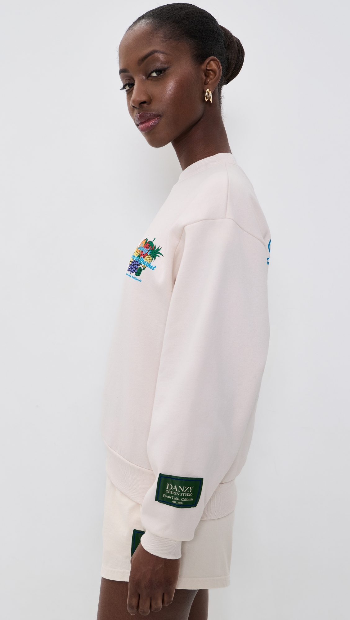 Farmers Market Crew Sweatshirt Cream