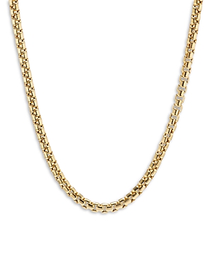 Men's Box Chain Necklace in 18K Yellow Gold, 20