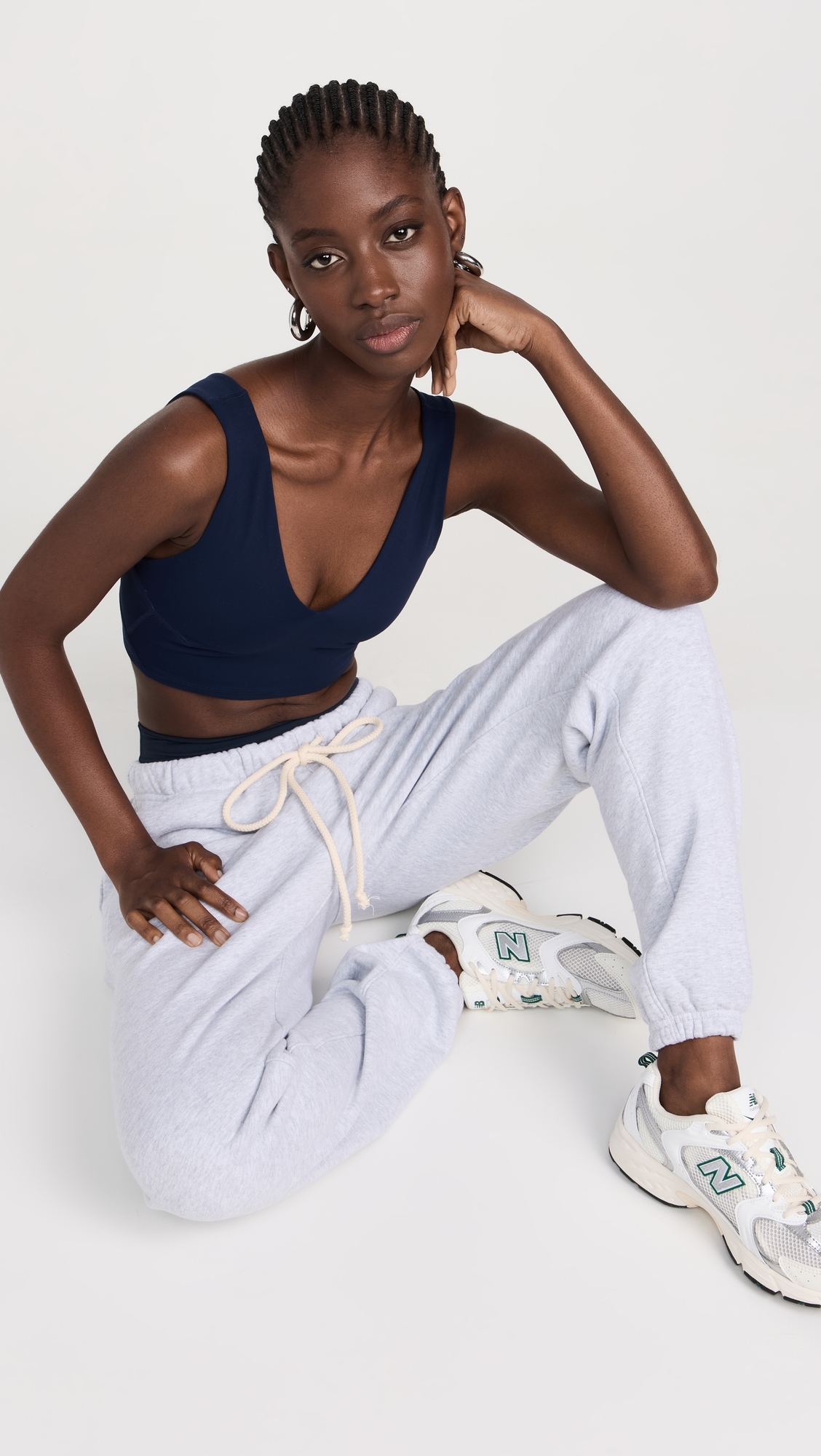 Never Better Crop Cami Midnight Navy