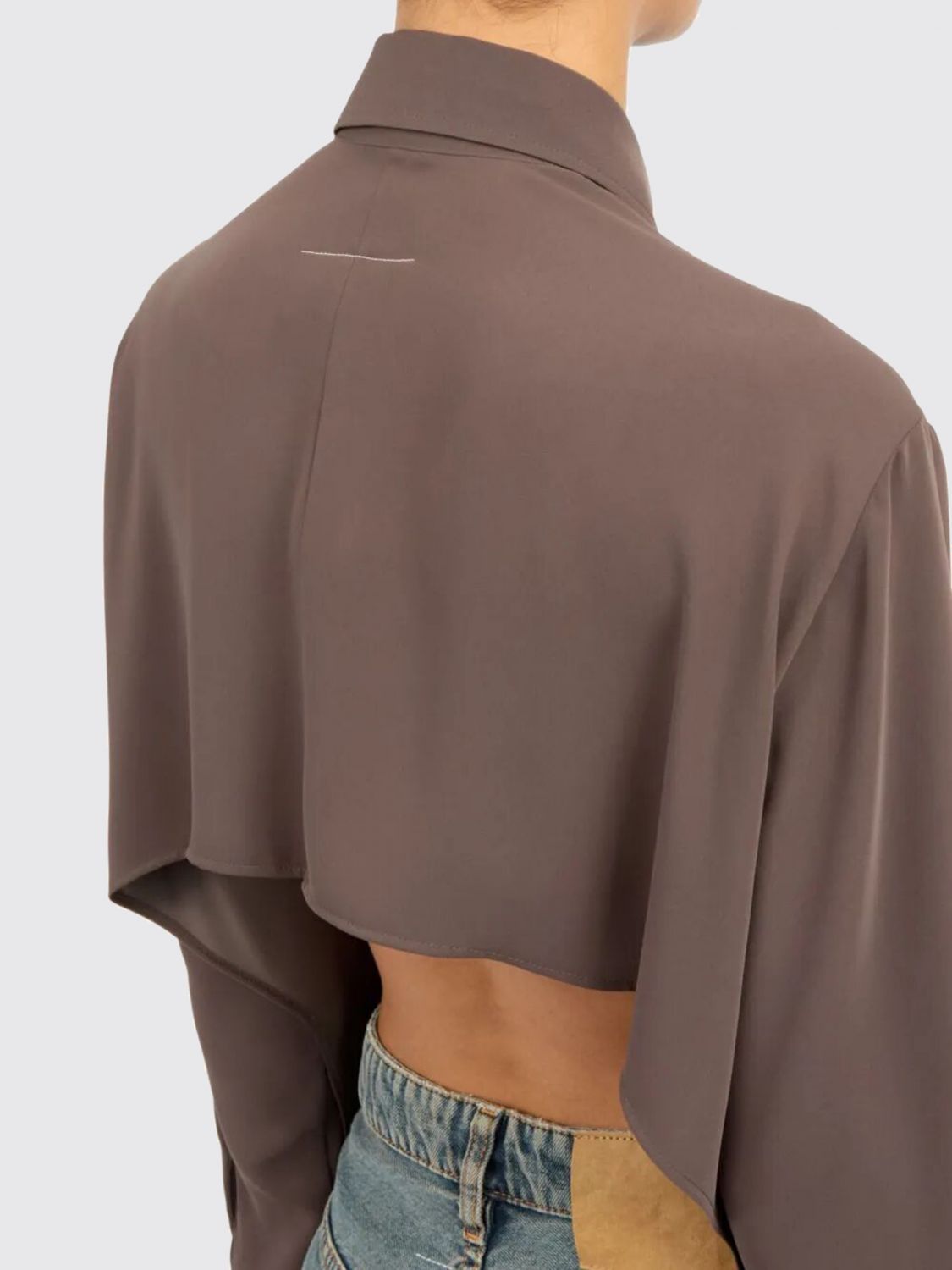 Long-sleeved shirt - Brown