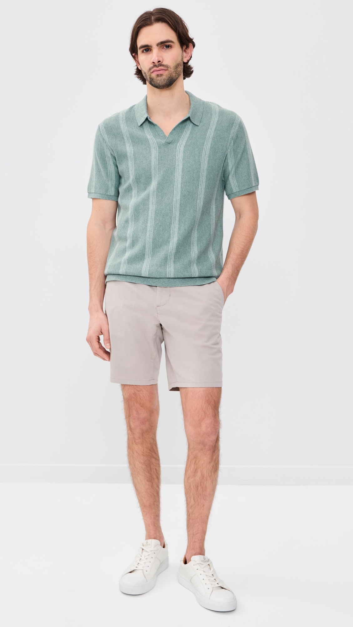 Liam Sweater Polo Topaz Stripe