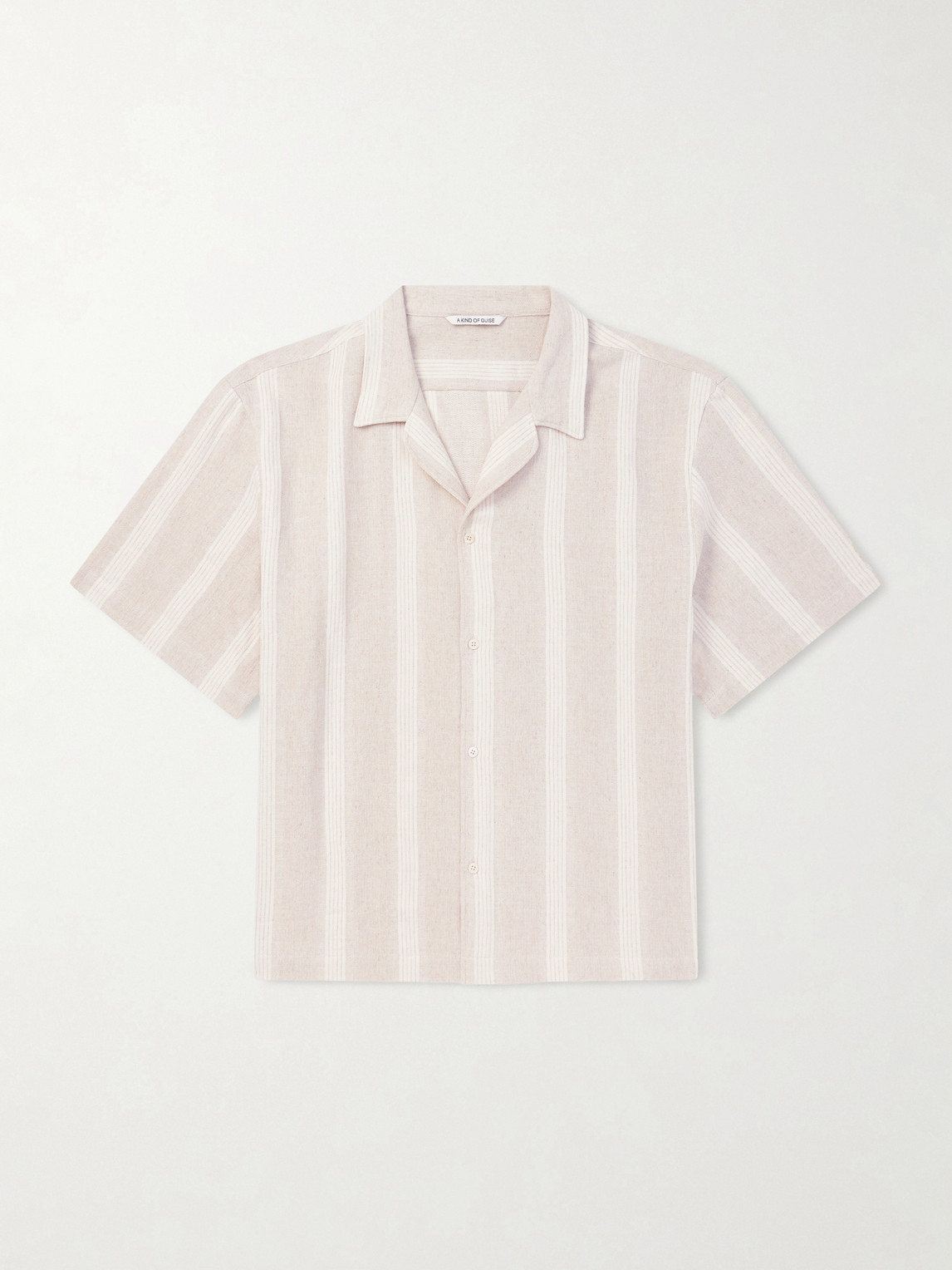 Samata Striped Cotton and Linen-Blend Shirt