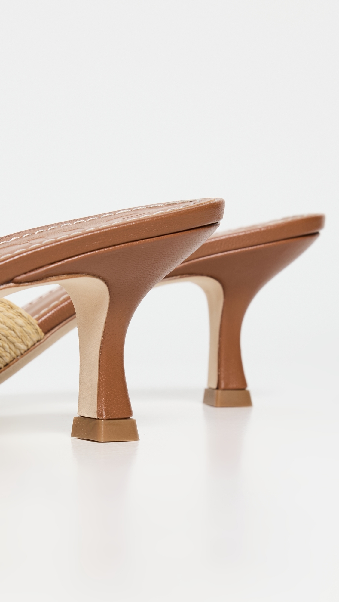 STAUD Brigitte Mules Natural Raffia