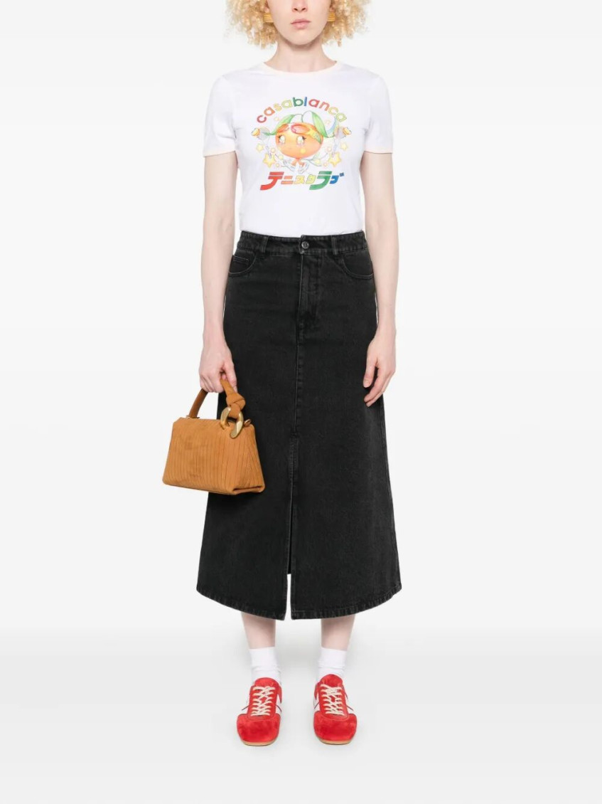 A. P.C. Georgia Denim Midi Skirt