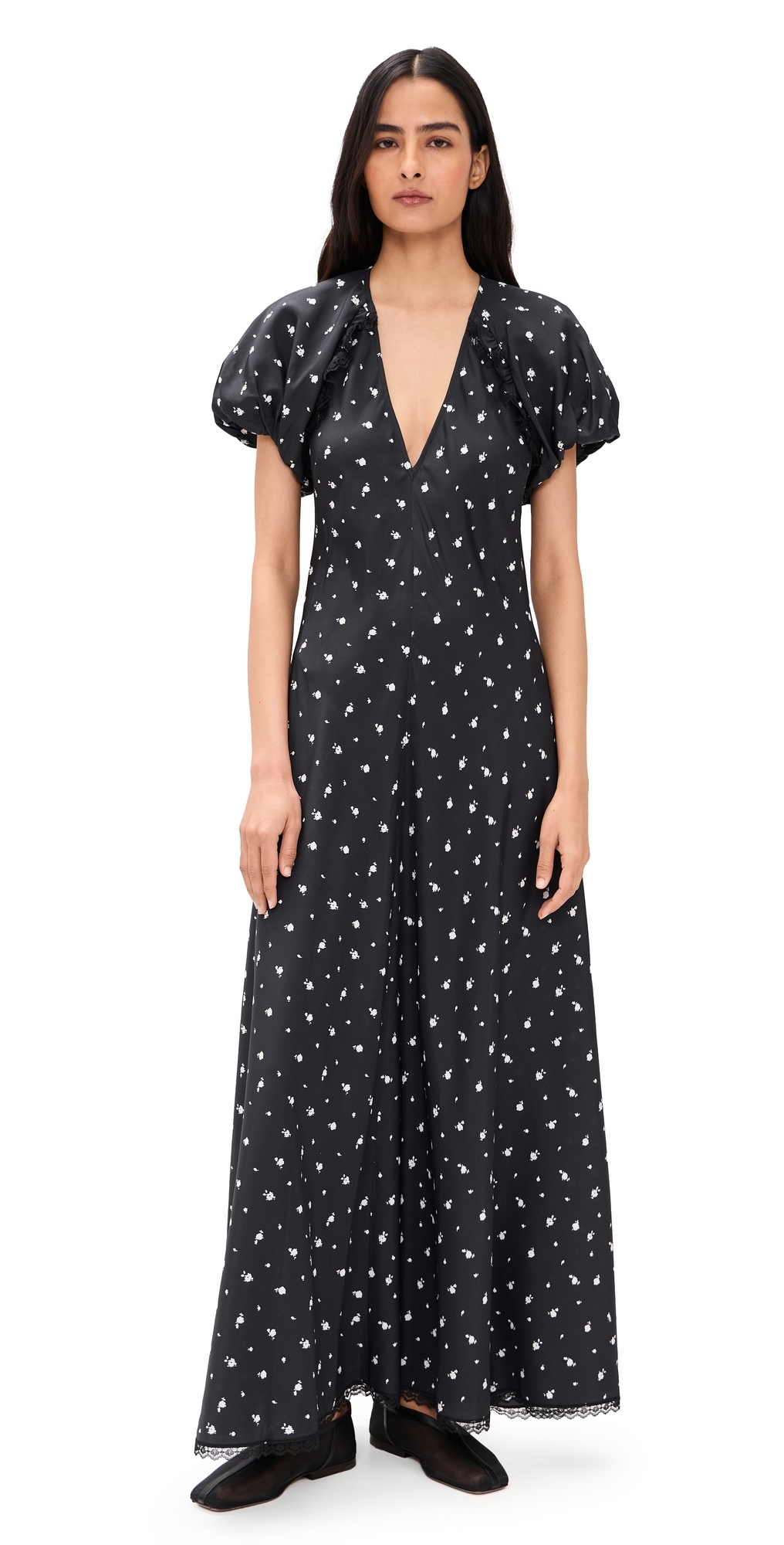 Roxie Silk Dress Black