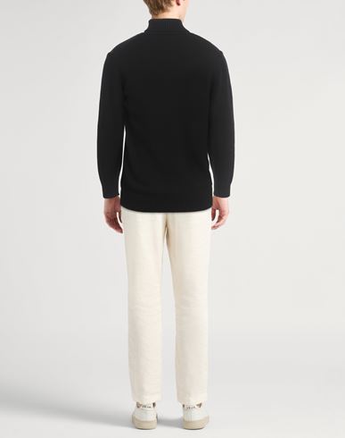 Roberto Collina Man Turtleneck Black Size 40 Wool, Cashmere