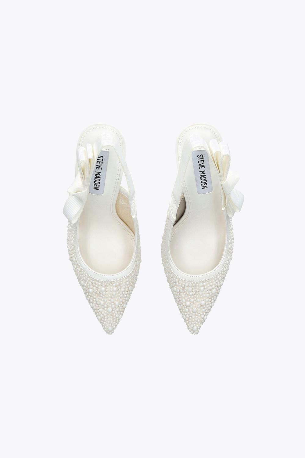 STEVE MADDEN Women's 'Brylie Pearl' Heels in White