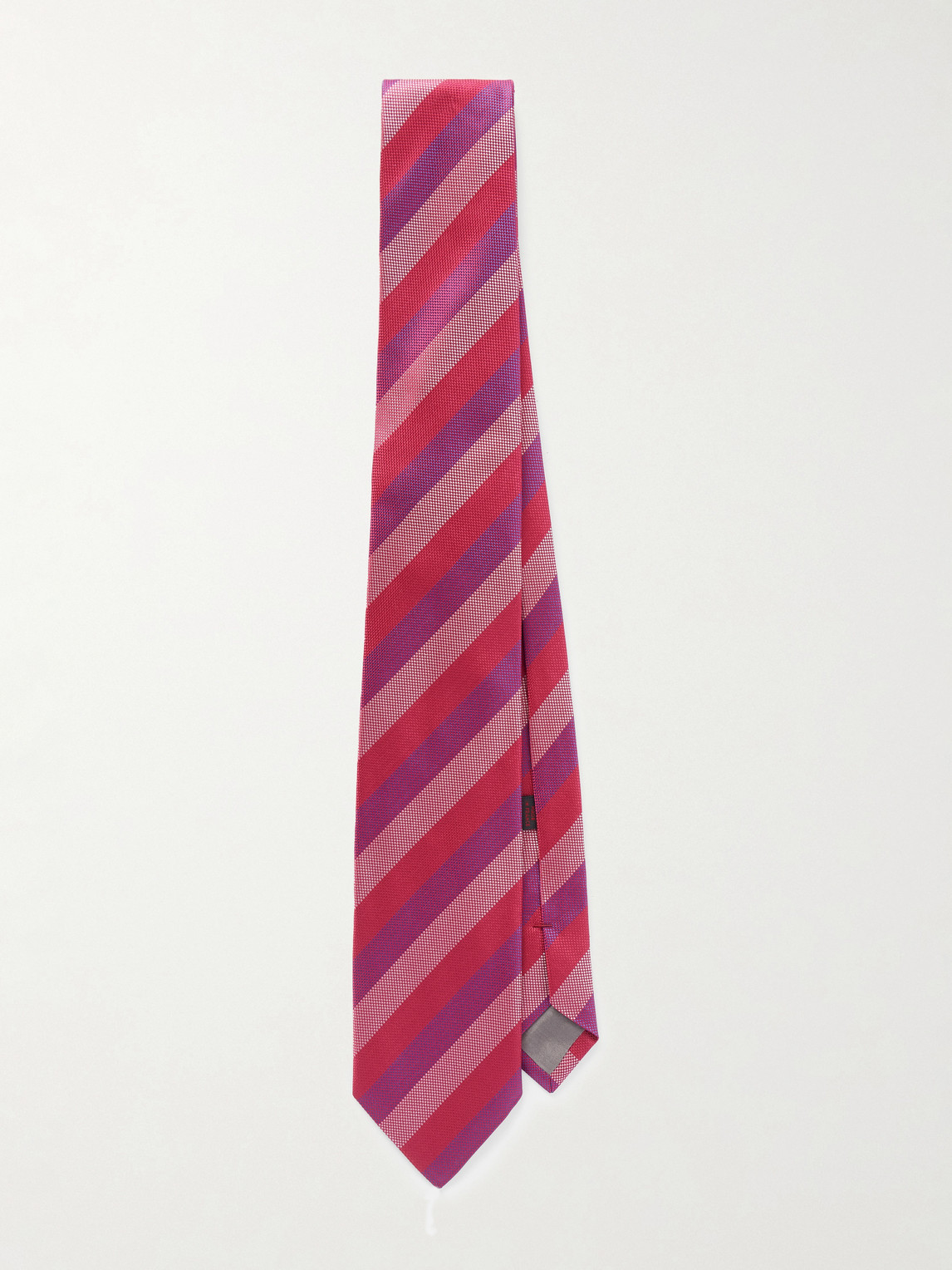 8.5cm Striped Jacquard Silk Tie