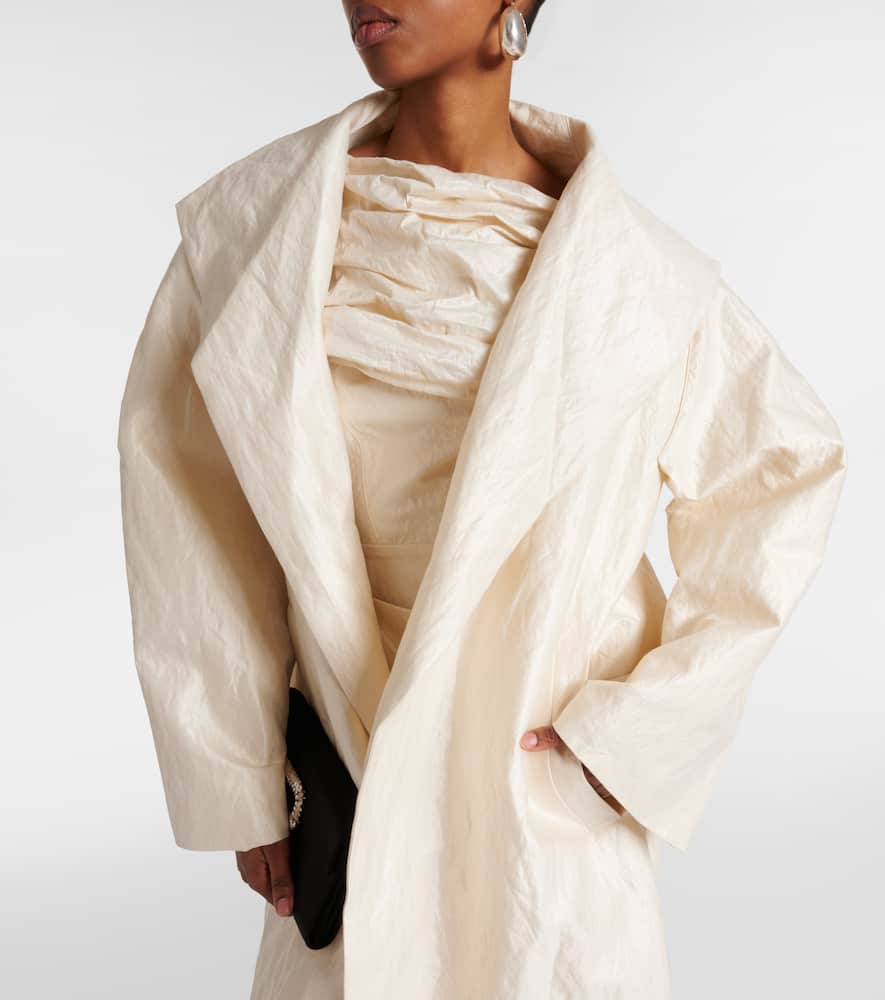 Sparkling cotton-blend coat