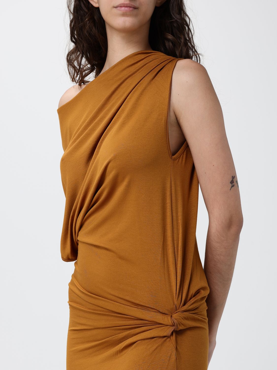 Dress Woman color Leather