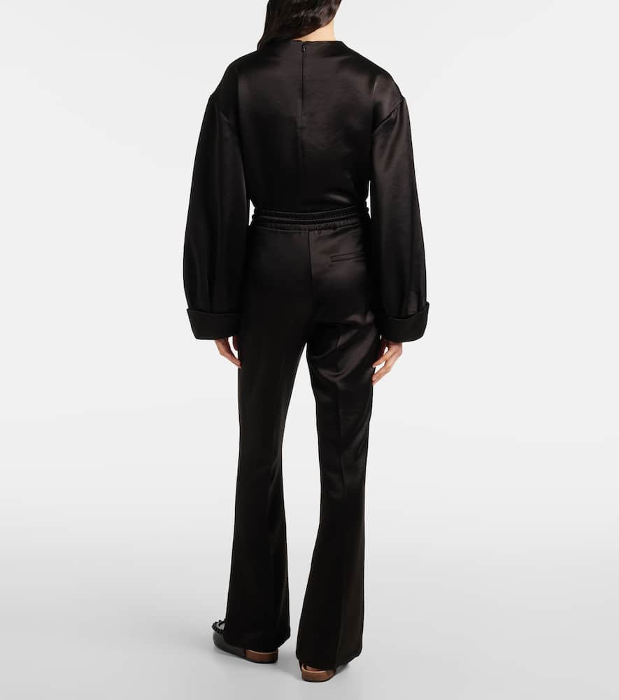 JW Anderson Mid-rise satin straight pants