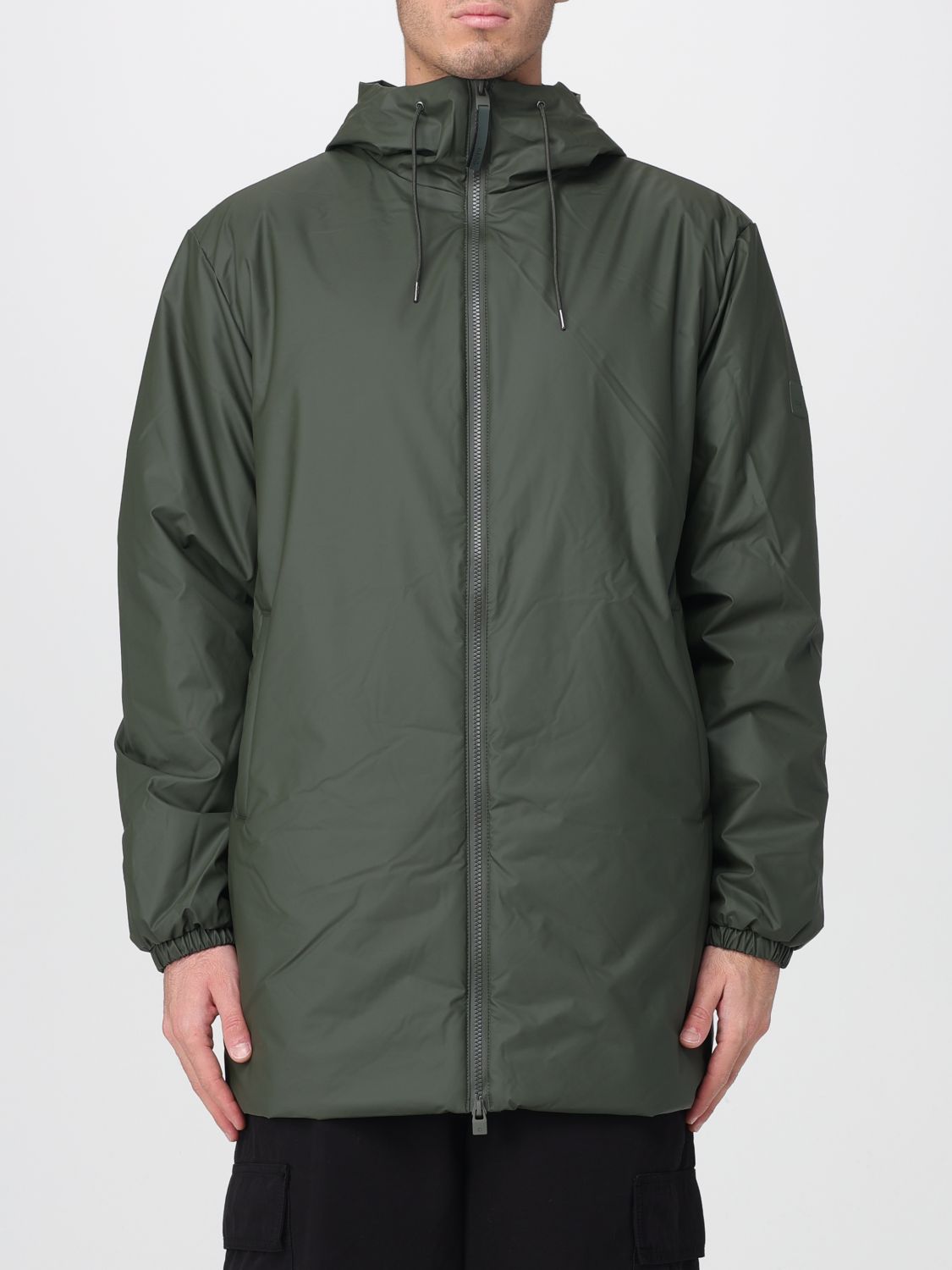 Lohja long hooded jacket - Black