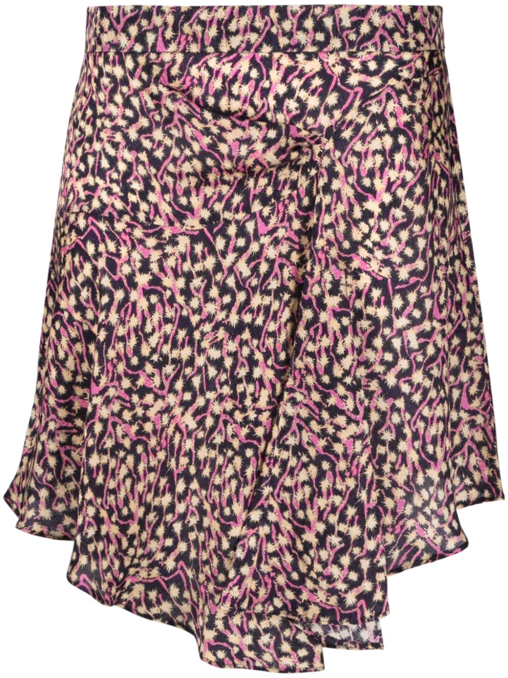 Selena asymmetric draped skirt - Purple
