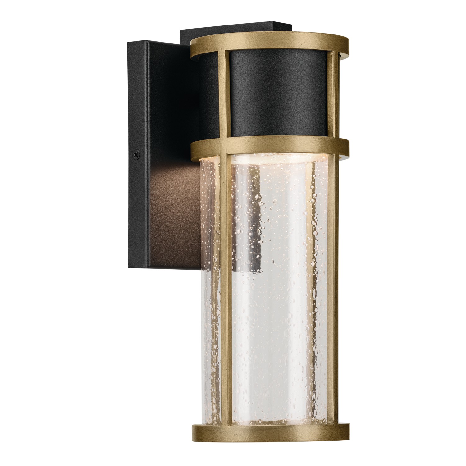 Textured Black LED Outdoor Wall Mount from the Camillo Collection