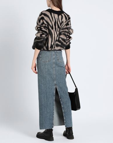 Topshop Woman Denim skirt Blue Size 2 Cotton, Elastomultiester