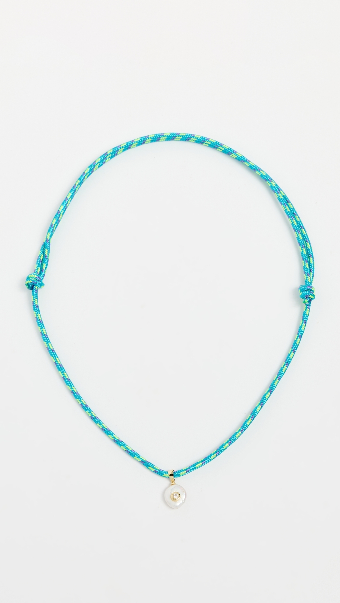 Blue Paracord Necklace Blue One Size
